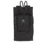 EXAOMBLE Custodia per Radio Bidirezionale 600d Nero Resistente All'usura Design Semplice e Robusto per Attività Outdoor e Campeggio