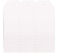 EXAOMBLE Etichette Sospese Vuote 200 Pezzi 7X4 CM per Pittura e Scrittura Personalizzata Cordino per Decorazioni e Confezioni Regalo