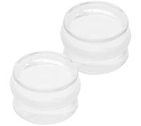 EXAOMBLE Fermaporta in Silicone 2 Pezzi, Cuneo per Porta Silenzioso Senza Punzonatura, Protezione Pavimenti Facile da Installare, per Casa e Ufficio
