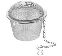 EXAOMBLE Filtro Facile Fondo da Tè e Piatto Acciaio per Inossidabile in Sostituisce Bustine Pulire Infusione di Tisane e Foglie Sfuse