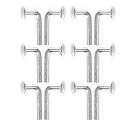 EXAOMBLE Ganci per Scaffalature per Pallet Perni di Caduta M5 Zincati 70 Pezzi e Clip di Sicurezza Antiscivolo per Magazzino e Accessori Industriali