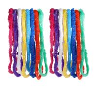 EXAOMBLE Ghirlande e collane hawaiane 36 pezzi in PE per decorazioni di vacanze al mare e feste a tema, accessori per adulti