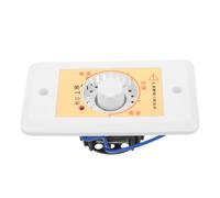 EXAOMBLE Interruttore Termostato Regolatore Temperatura per Stufa Elettrica e Stufa, Compatibile, Plastico Bianco, Controllo velocità Ventola Regolabile