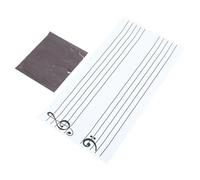 EXAOMBLE Lavagna Magnetica Musicale in Pvc Note Colorate per Insegnamento Musicale, Lavagna Bianco Magnetica Scrivibile per Esercizi e Performance