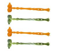 EXAOMBLE Massaggiatore a Forma di Zucca 4 Pezzi in Pp per Massaggio Schiena e Collo, Liscia e Bella, Favorisce la Circolazione Sanguigna e Regola la Contrazione Muscolare Colore Casuale