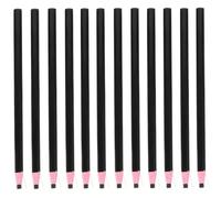 EXAOMBLE Matite Grasse Nere 12 Pezzi Peel-Off per Disegno e Tracciatura | Carta e Cera, Controllo Facile e Uso Versatile, senza Tempera, per Artigiani, Modellisti e Stylists