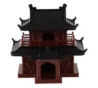 EXAOMBLE Mini Padiglione Decorativo in Plastica Resistente per Acquari e Bonsai Ornamento da Giardino Micro Paesaggistico Statua Leggera e Facile da Posizionare Design Semplice e Realistico