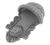 EXAOMBLE Miniature Lion Head Wall Decor Accessori per Giardino Miniatura Decorazione delle Murale per Piccole Stanze e Scrivanie