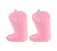 EXAOMBLE Modellatore Gonfiabile per Stivali al Ginocchio in Plastico Rosa, Portatile e Salvaspazio, per Stivali in Pelle da Viaggio e Organizzazione Armadio