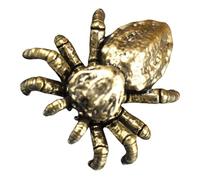 EXAOMBLE Ornamento di ragno in ottone animali in miniatura in ottone arredamento in ottone per camera da letto arredamento soggiorno per tavolo ornamenti decorativi in ottone D'oro