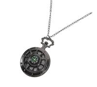 EXAOMBLE Orologio Da Tasca Vintage Con Bussola Integrata Orologio Da Escursionismo Portatile e Pratico Per Attività All Aperto Design Con Coperchio e Stile Collana Creativo Per Uomini e