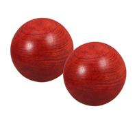 EXAOMBLE Palline Baoding in Legno Set da 2 Pezzi, Massaggiatore Mani Palla da Massaggio Dura Ergonomica per Esercizi Rilassanti, Compatte per Viaggi e Massaggio Mani e Polsi
