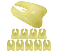 EXAOMBLE Palloncini a Forma di Dente Decorazione Versatile e Resistente 10 Pezzi in PE Giallo per Festa del Primo Dentino per Celebrazioni e Matrimoni