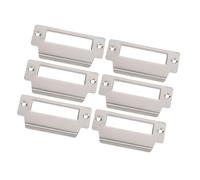 EXAOMBLE Piastra di Copertura per Serrature 6 Pezzi in Acciaio Inox Contropiastra e Kit di Installazione, Rinforzo per Porte di Ingresso, Adatta a Porte in Legno e Metallo