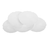 EXAOMBLE Piatto Porta-dumpling a Petali, Piatto a Fiore in Pp Bianco, Riutilizzabile e Infrangibile, per Casa e Ristoranti, per Dessert e Antipasti
