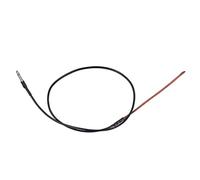 EXAOMBLE Pickup Jack 2.5mm Piezo Flessibile in Rame Marrone Ricambio Strumento Musicale Trasduttore Sottosella senza Rumore 80mm per Chitarra Acustica
