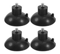EXAOMBLE Piedini Livellatori Antivibrazione in Gomma Nera Ventosa, 4 Pezzi, Supporto Elevato per Tavoli, Sedie e Armadi, Adatti per Macchinari Pesanti e Pavimenti Delicati