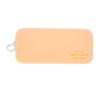 EXAOMBLE Pochette Porta Trucchi in Silicone per Donna Cerniera Facile da Aprire e Chiudere Organizer per Pennelli e Cosmetici Raffinato e Chic per Viaggi