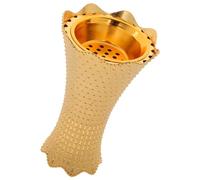 EXAOMBLE Porta Incensi Piccolo e Delicato in Lega di Alluminio Oro per Bastoncini Design Multifunzionale Pratico Bruciatore Incenso Retro Colore Casuale per Decorazione Casa Indoor