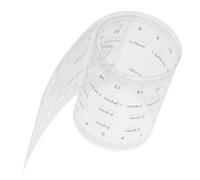 EXAOMBLE Righello Calibro Fessure in Plastica Trasparente, Strumento di Ispezione ad Alta Precisione per Rilevamento Macchie e Crepe, Misuratore Portatile per Analisi Materiali in Cantiere