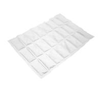 EXAOMBLE Sacchetti Ghiaccio Gel Riutilizzabili Griglia per Raffreddamento Uniforme, in Materiale PE e Gel, per Uso All'aperto e Frigoriferi Portatili