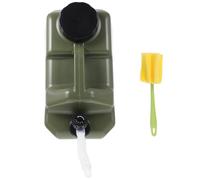 EXAOMBLE Secchio Acqua Portatile Rubinetto 18l PE Verde per Esterni | Uso Outdoor e Caccia, Leggero e Trasportabile, Ottimizza lo Spazio di Stoccaggio