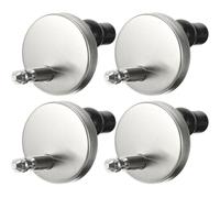 EXAOMBLE Set 2 Cerniere Tavoletta Wc in Acciaio Inossidabile e Nailon, Accessori per Sedile Wc Protezione Antiscivolo e Buona Resistenza, Attacchi per Fissaggio Sicuro