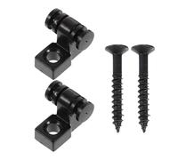 EXAOMBLE Set 2 Pezzi Fermacorde per Chitarra Elettrica Nero in Lega Viti di Montaggio, Facile da Installare e Prolunga la Durata delle Corde