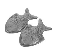 EXAOMBLE Set 2 Pezzi Pezze Pesce di Ferro per Cucina in Ferro Alimentare Struttura Robusta Utensili per Pentole e Pasti Integratore Naturale per Famiglie e Atleti