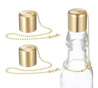 EXAOMBLE Set 2 Pezzi Spegnicandele in Ottone Oro Resistente al Calore, Coperture per Spegni Candele Piccole, Accessori Decorativi per Candele da Interno