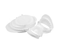 EXAOMBLE Set 4 Pezzi Stampi per Ravioli e Wonton in Plastica Bianca, Accessori Cucina Versatili per Preparare Facilmente Gnocchi e Pasta, per Feste e Uso Quotidiano in Cucina