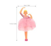 EXAOMBLE Set 5 Pezzi Bambole da Balletto per Carillon Statuine Principessa Gonna Rosa Oro Accessori Decorativi per Carillon Musicali da Collezione e Arredamento Casa