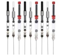 EXAOMBLE Set 9pz Convertitori di Inchiostro per Penne Stilografiche 3,4mm e 2,6mm, Accessori per Calligrafia Punta Smontabile, Riempitore a Molla Portatile per Uso Quotidiano