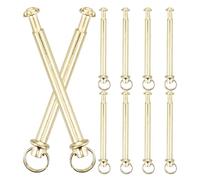 EXAOMBLE Set da 10 Rivetti e Dadi per Albero Ventaglio Pieghevole Accessori in Ferro Robusto per Riparazione Ventilatore Portatile Kit Professionale per Manutenzione Ventaglio a Mano