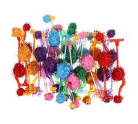 EXAOMBLE Set di 24 Penne Forma di Struzzo in Peluche e Plastico, Penne da Facili da Usare e Portatili per Decorazioni Scuola e Scrivere su Cartoline di Auguri Stile Stili multipli