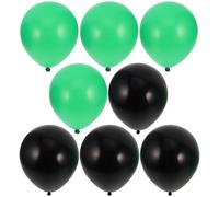 EXAOMBLE Set di 30 Palloncini in Lattice da 10 Pollici Nero e Verde, Resistenti e Facili da Gonfiare per Decorazioni Festa Compleanno e Celebrazioni Eleganti