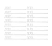 EXAOMBLE Spazzolino da Denti da Prigione 20 Pezzi Setole Morbide e Manico Corto in Plastica Bianco per Uso in Ambienti Carcerari Portatile e Resistente