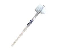 EXAOMBLE Spazzolino Per Dentiere a Doppia Faccia 2 Pezzi Spazzola Per La Pulizia Delle Protesi Dentarie Trasparente Impugnatura Antiscivolo Per Igiene Orale e Freschezza Alito Quotidiana