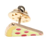 EXAOMBLE Spilla Pizza Creativa in Lega di Zinco Gialla, Piccolo Accessorio Portatile e Sicuro per Uso Quotidiano e Abbigliamento Casual Femminile