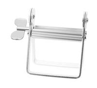 EXAOMBLE Spremi Tubetto Dispenser Preciso e Compatto in Lega di Alluminio Argento per Dentifricio e Colorante per Chioma per Uso Quotidiano in Bagno