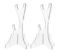 EXAOMBLE Supporto Espositore da Tavolo in Acrilico Trasparente 2 Pezzi per Spade e Bacchette Porta Domestico Stabile e Decorativo per Arredamento Casa