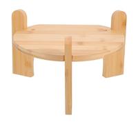 EXAOMBLE Supporto in Bambù Resistente per Distributore di Bevande Fredde Base Antiscivolo, Rialzo Stabile per Bottiglie di Vetro, per Feste e Riunioni