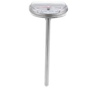 EXAOMBLE Termometro per Frittura Profonda in Acciaio Inox Supporto Stabile, Indicatore Temperatura Olio per Carne e Tacchino, Termometro da Cucina per Cottura e Barbecue