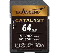 Exascend Catalizzatore UHS-I/V30/U3/Classe 10 64GB SD Card