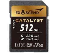 Exascend Catalyst SDXC UHS-II, C1 V60, 280/150 MB/s, scheda di memoria 512 GB