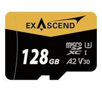 Exascend Catalyst UHS-I/V30/U3/Class 10 Scheda MicroSD da 128 GB con adattatore