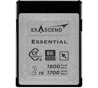 Exascend Essential 2 TB / 1 TB / 512 GB / 256 GB CFexpress Card Tipo B, fino a 1.800 MB/s, compatibile con Canon, Nikon, Panasonic e altre fotocamere (2 TB)