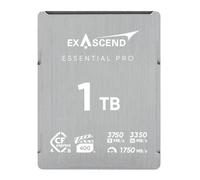 Exascend Essential Pro 1TB CFexpress 4.0 Tipo B 3350 MB/s in scrittura 3750 MB/s in lettura VPG400 certificata Flawless 8K e 12K acquisizione video a 120 fps