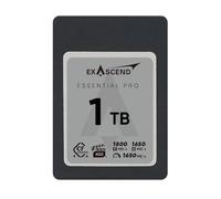 Exascend Essential Pro - Scheda di memoria CFExpress 4.0 da 1 TB tipo A, 1650 MB/s in scrittura, 1800 MB/s in lettura VPG400, offre scheda video CF Ultra HD 8K con scrittura sostenuta 850 MB/s