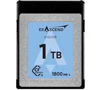 Exascend VIGOR CFexpress Tipo B da 1 TB, velocità di scrittura sostenuta, 1.700 MB/s, per video RAW-8K per fotocamere DSLR e videocamere professionali, velocità di scrittura prolungata per
